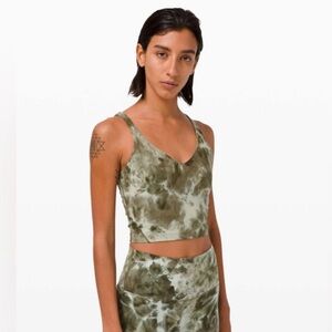 Lululemon Align Tank in Sage Army Green Tie Dye Size 6